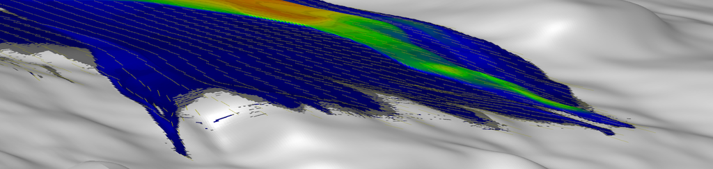 Avalanche terrain illustration
